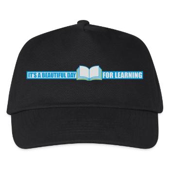 beautiful day for learning - Kids’ Baseball Cap - black - Front