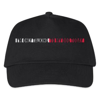 only talking to dog - Kids’ Baseball Cap - black - Front