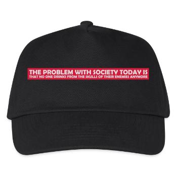 boissons de crânes ennemis - Casquette de baseball Enfant - noir - Devant