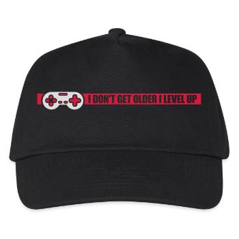 get older level up - Kids’ Baseball Cap - black - Front