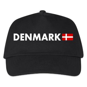 Denmark - Kids’ Baseball Cap - black - Front