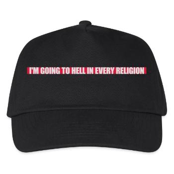 in going to hell - Kids’ Baseball Cap - black - Front