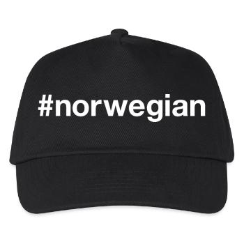 NORWEGIAN Norway Hashtag - Kids’ Baseball Cap - black - Front