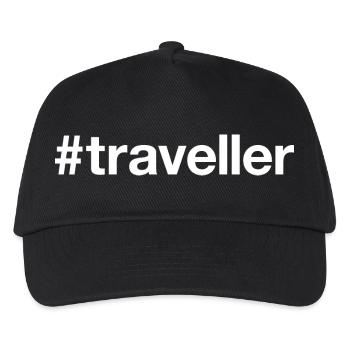 TRAVELLER Hashtag - Kids’ Baseball Cap - black - Front