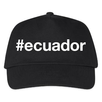 ECUADOR Hashtag - Kids’ Baseball Cap - black - Front