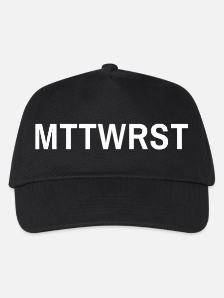MTTWRST Typo White - Kinder Basecap - Schwarz
