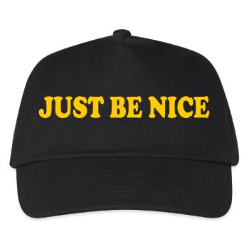 Just be nice - Casquette de baseball Enfant - noir - Devant