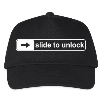 slide to unlock - Kinder Basecap - Schwarz - Vorne