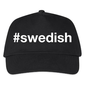 SWEDISH Hashtag Sweden - Kids’ Baseball Cap - black - Front