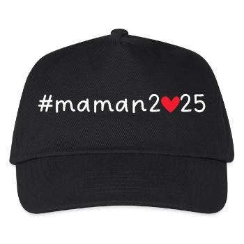 Mama 2025 - Kinder Basecap - Schwarz - Vorne