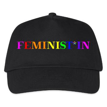 Feminist*in Geschenkidee Gendern *innen queer - Kinder Basecap - Schwarz - Vorne