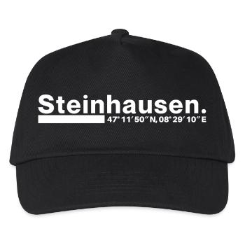 Steinhausen coordinates Canton Zug Zuger Zugerin - Kids’ Baseball Cap - black - Front