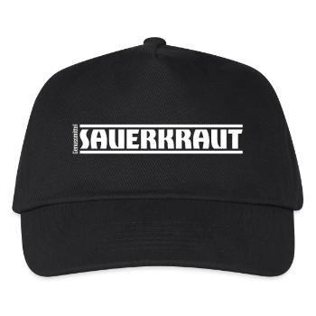 „Genussmittel“ Serie | Sauerkraut - Kinder Basecap - Schwarz - Vorne
