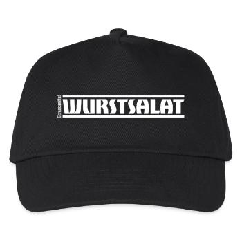 „Genussmittel“ Serie | Wurstsalat - Kinder Basecap - Schwarz - Vorne