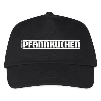 „Genussmittel“ Serie | Pfannkuchen - Kinder Basecap - Schwarz - Vorne
