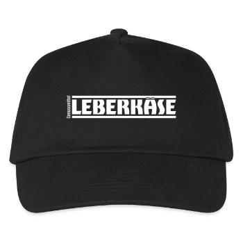 „Genussmittel“ Serie | Leberkäse - Kinder Basecap - Schwarz - Vorne