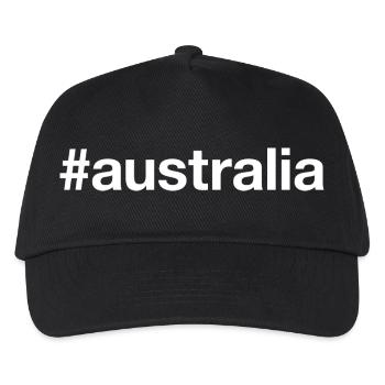 AUSTRALIA Hashtag Australien - Kids’ Baseball Cap - black - Front