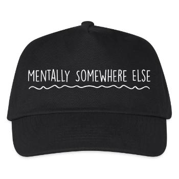 Mentally elsewhere - Kids’ Baseball Cap - black - Front