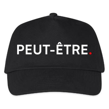 PEUT-ÊTRE. Design Minimal Humour Subtil - Casquette de baseball Enfant - noir - Devant