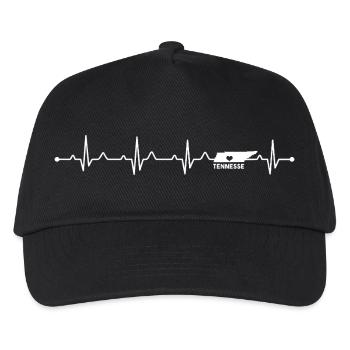 Tennessee State Heart Outline Volunteer Pride - Kids’ Baseball Cap - black - Front