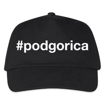 Podgorica Montenegro Hashtag - Kids’ Baseball Cap - black - Front