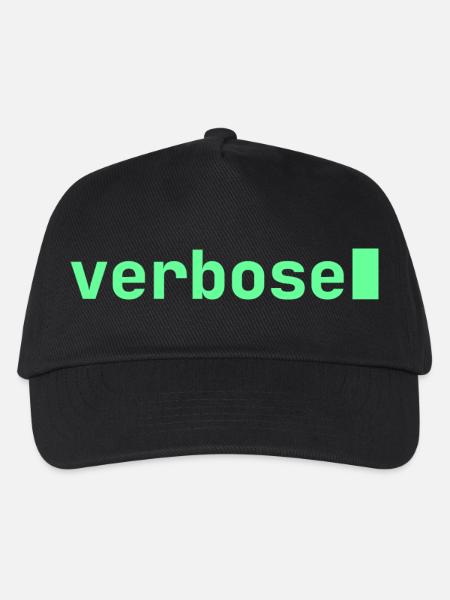 Feeling Verbose | Developer mood  - Kinder Basecap - Schwarz