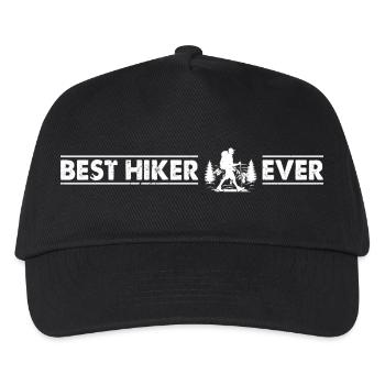 Best Hiker ever - Mountain Hiking Adventure Hiking - Kinder Basecap - Schwarz - Vorne