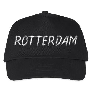 Rotterdam Grunge Brush - Kids’ Baseball Cap - black - Front