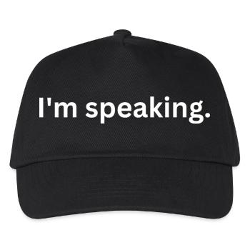 I'm Speaking Funny Quote - Kids’ Baseball Cap - black - Front