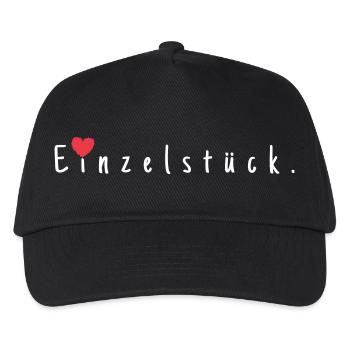 Einzelstück. - Kinder Basecap - Schwarz - Vorne