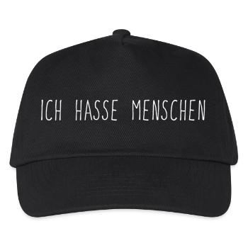 Ausdruck des Hasses gegen Menschen - Kinder Basecap - Schwarz - Vorne