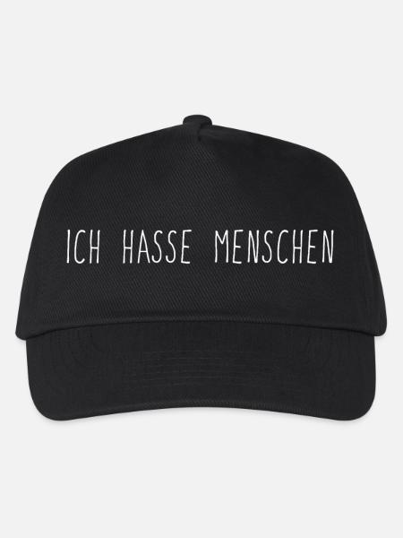 Ausdruck des Hasses gegen Menschen - Kinder Basecap - Schwarz