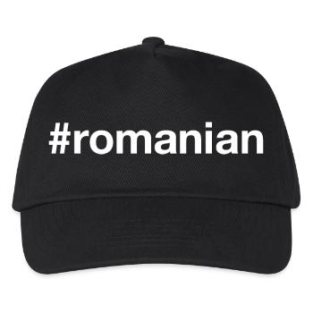 ROUMAIN Rumänisch Hashtag - Casquette de baseball Enfant - noir - Devant