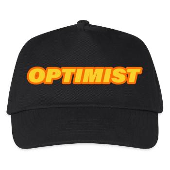 OPTIMIST - Kids’ Baseball Cap - black - Front