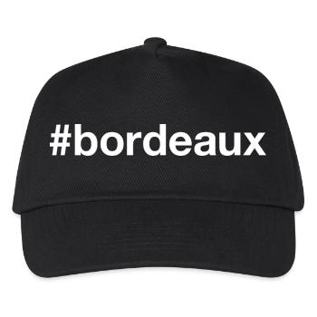 Bordeaux Hashtag - Kinder Basecap - Schwarz - Vorne
