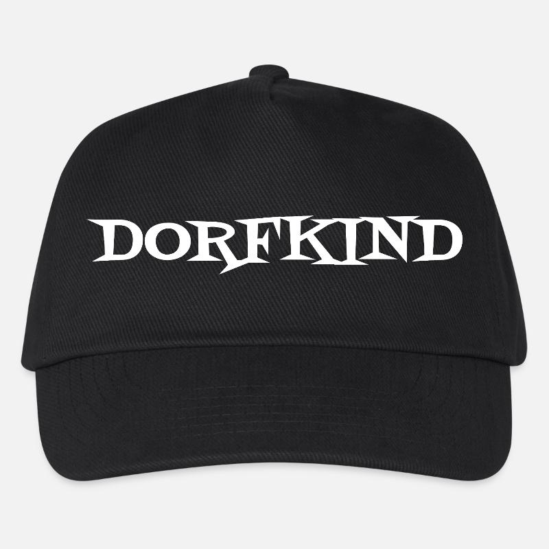 Dorfkind Handlettering - Kinder Basecap - Schwarz