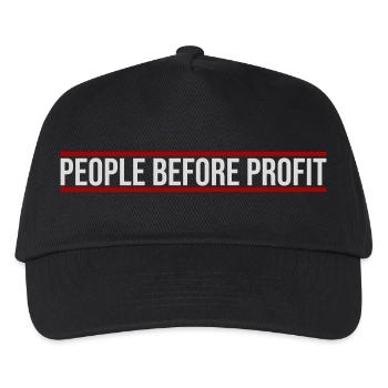 Logo de l’activisme People Before Profit Justice - Casquette de baseball Enfant - noir - Devant