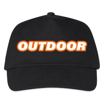 OUTDOOR - Kinder Basecap - Schwarz - Vorne