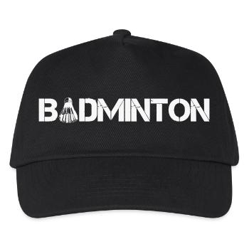 badminton - Kinder Basecap - Schwarz - Vorne