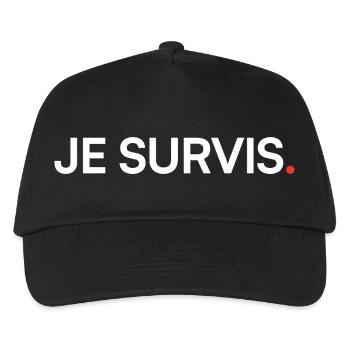 I survive humor modern attitude - Kids’ Baseball Cap - black - Front