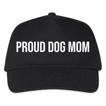 Proud Dog Mom | Dog Lover Gift - Kids’ Baseball Cap - black - Front