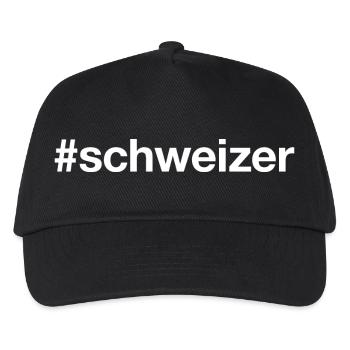 SWISS Hashtag - Kids’ Baseball Cap - black - Front