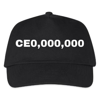 Das Eckbüro CEO,LEADER  - Kinder Basecap - Schwarz - Vorne