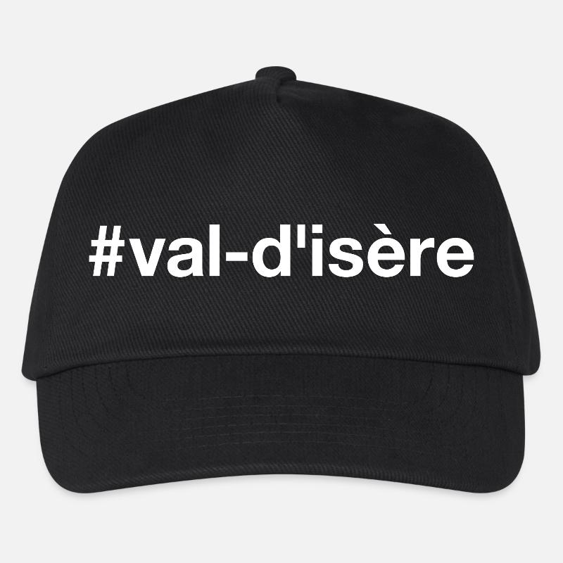 Val-d'Isere Skiing Hashtag - Kids’ Baseball Cap - black