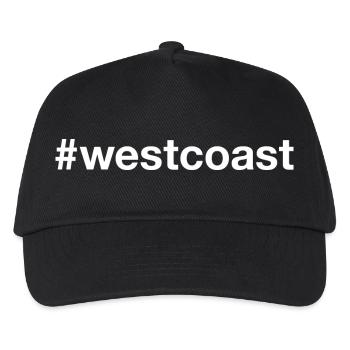 WEST COAST Hashtag - Kinder Basecap - Schwarz - Vorne