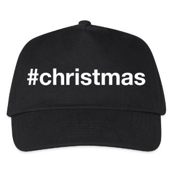 CHRISTMAS Weihnachten - Kinder Basecap - Schwarz - Vorne