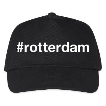 ROTTERDAM Netherlands Niederlande Hashtag - Kids’ Baseball Cap - black - Front