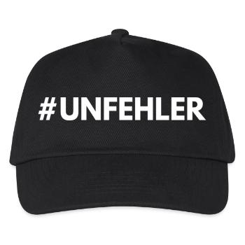 #unfehler - Kinder Basecap - Schwarz - Vorne