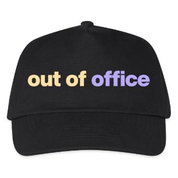 Out of Office - Kids’ Baseball Cap - black - Front