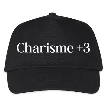 Role-playing humor, charisma plus three - Kids’ Baseball Cap - black - Front